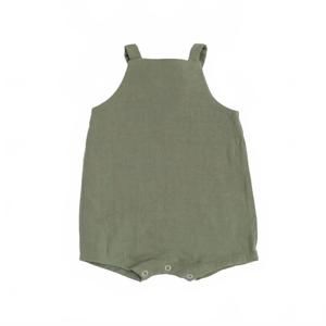 NEW THIMBLE COLLECTION girl's knotted shortall in fern gauze